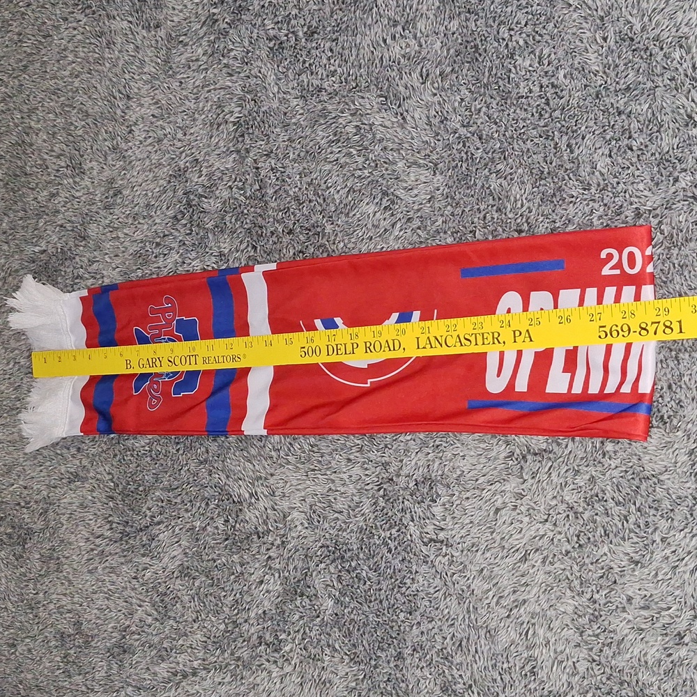🔔 Phillies 2024 Opening Day Patriotic USA Souvenir Scarf. New! - Picture 9 of 10